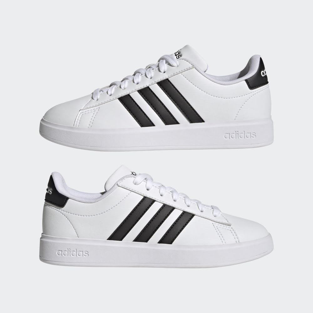 adidas Kids Grand Court 2.0 Tennis Shoe - Unisex-Child Sneakers black and white new