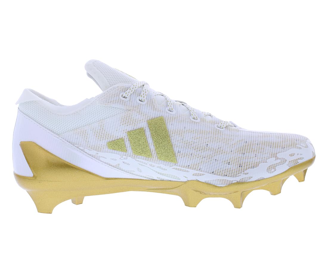 adidas Adizero Electric Mens Shoes Size 5.5, Color: Cloud White/Gold Metallic/Cloud White