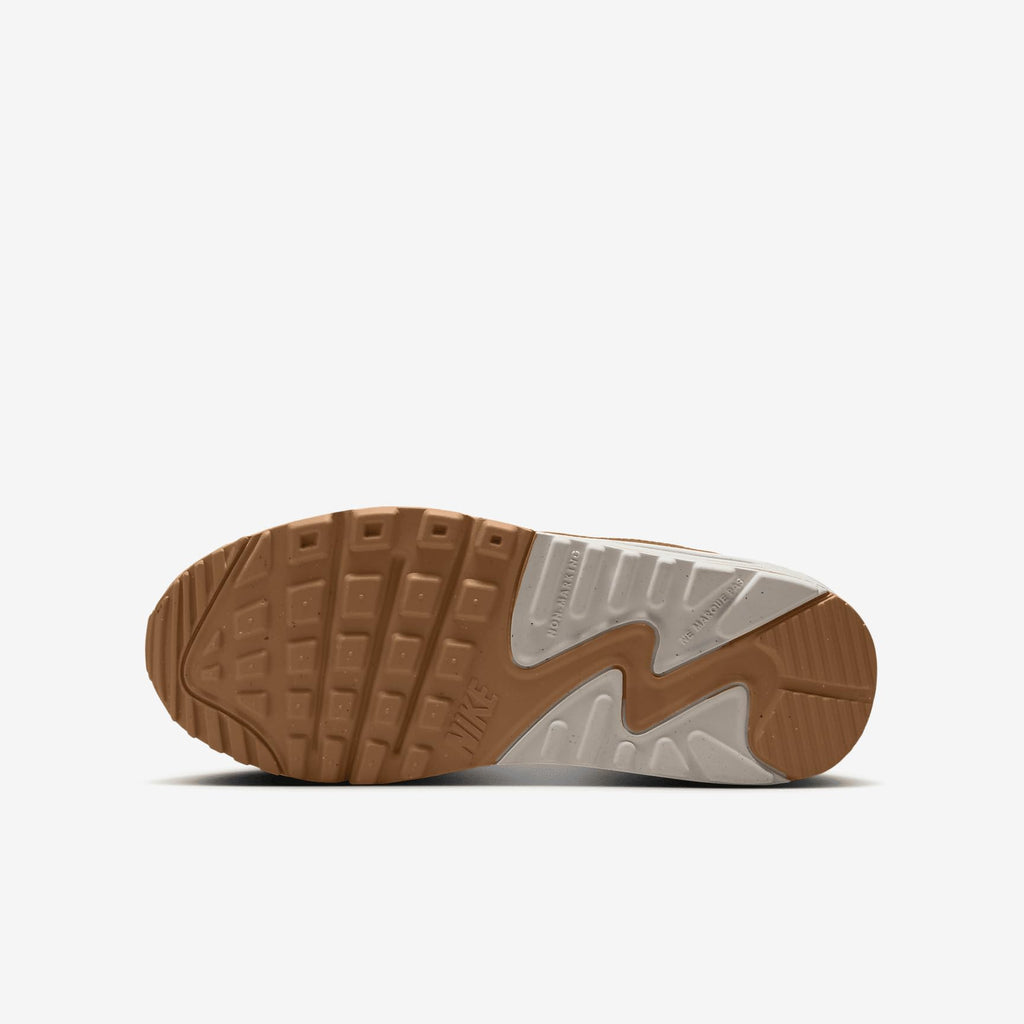 Nike Air Max 90 Big Kids' Shoes (HF6358-200, Flax/Sail/Flax) Size 5