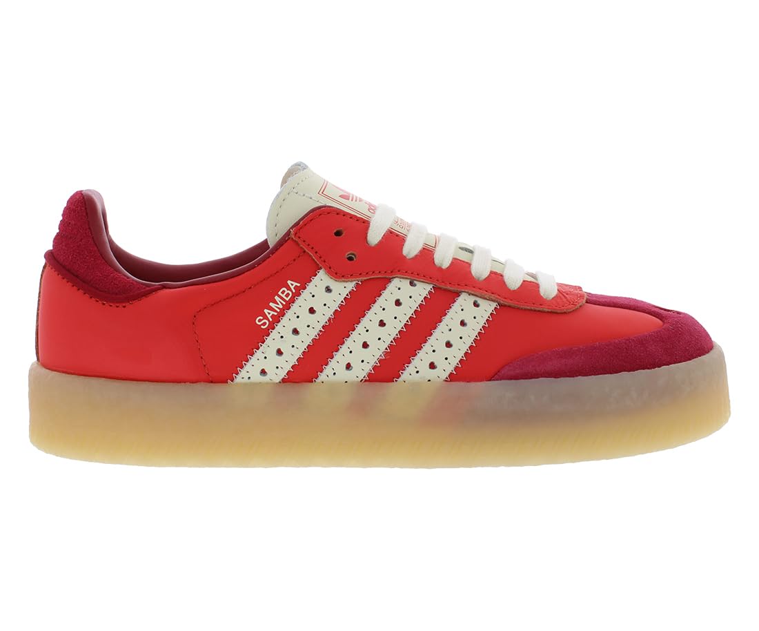 adidas Women's SAMBAE W Bright redCream White/Team Victory red 6.5 US