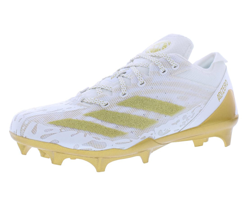 adidas Adizero Electric Mens Shoes Size 5.5, Color: Cloud White/Gold Metallic/Cloud White