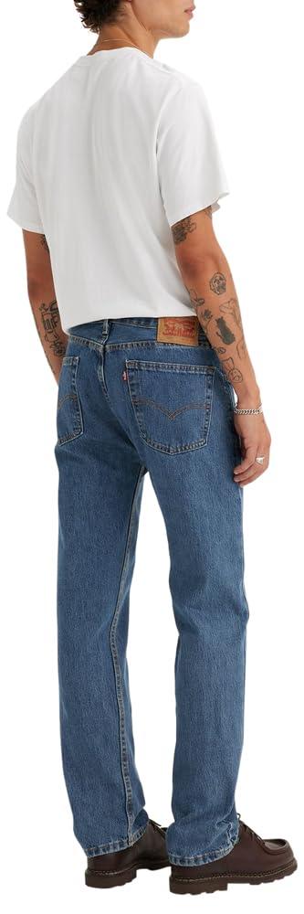 Levi's Men's 505 Regular Fit Jeans (Also Available in Big & Tall), Medium Stonewash, 33W x 32L