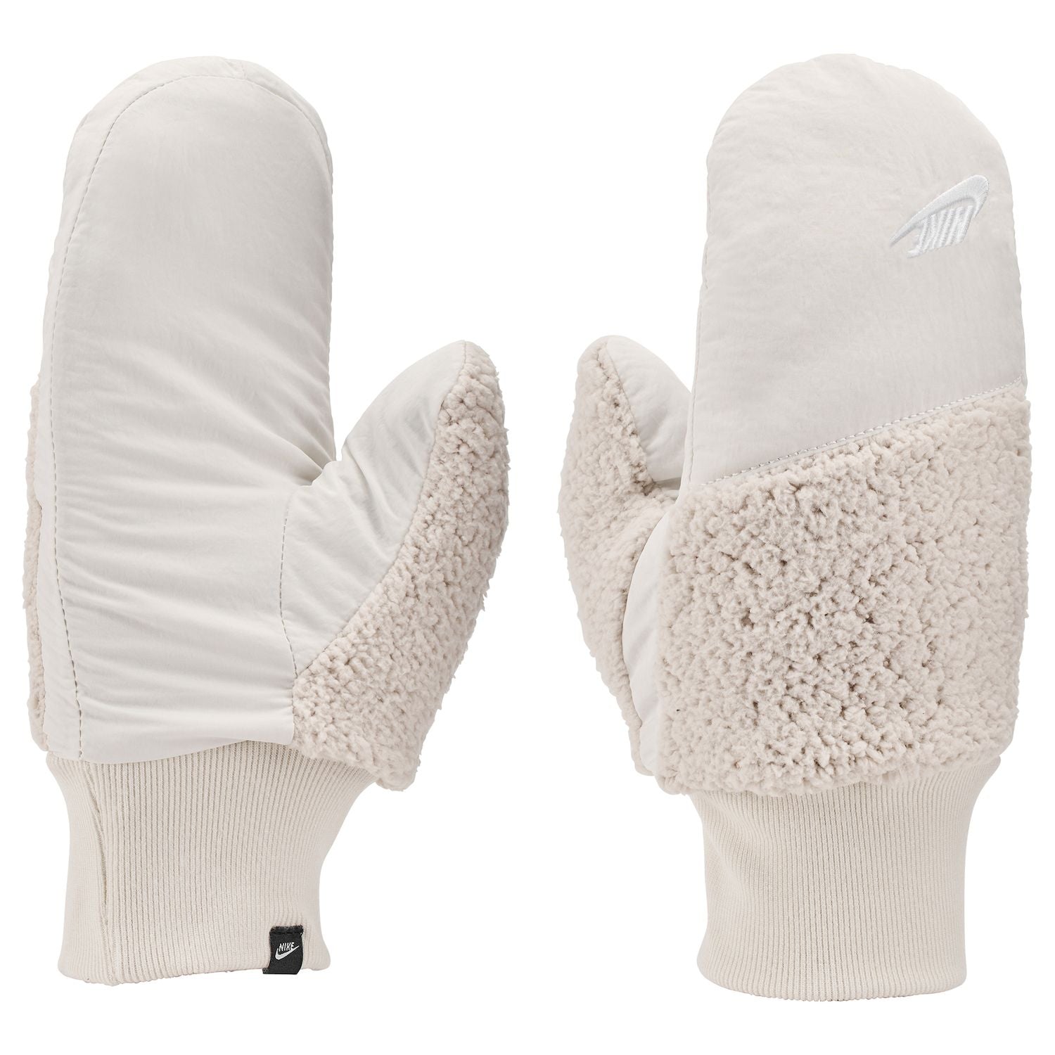 Women's Nike Sherpa Mittens, Size: Medium/Large, White