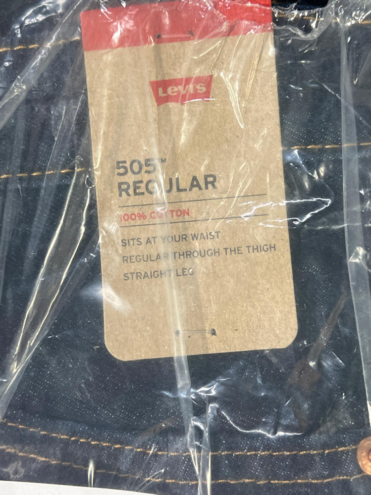 Levi's® 505® Regular Rinse 36 34 men's denim pants new