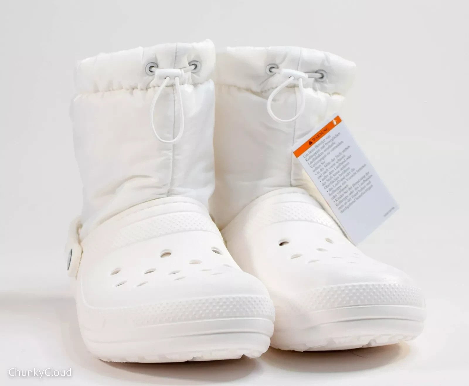 Crocs Unisex White Classic Lined Neo Puff Boots white nwt