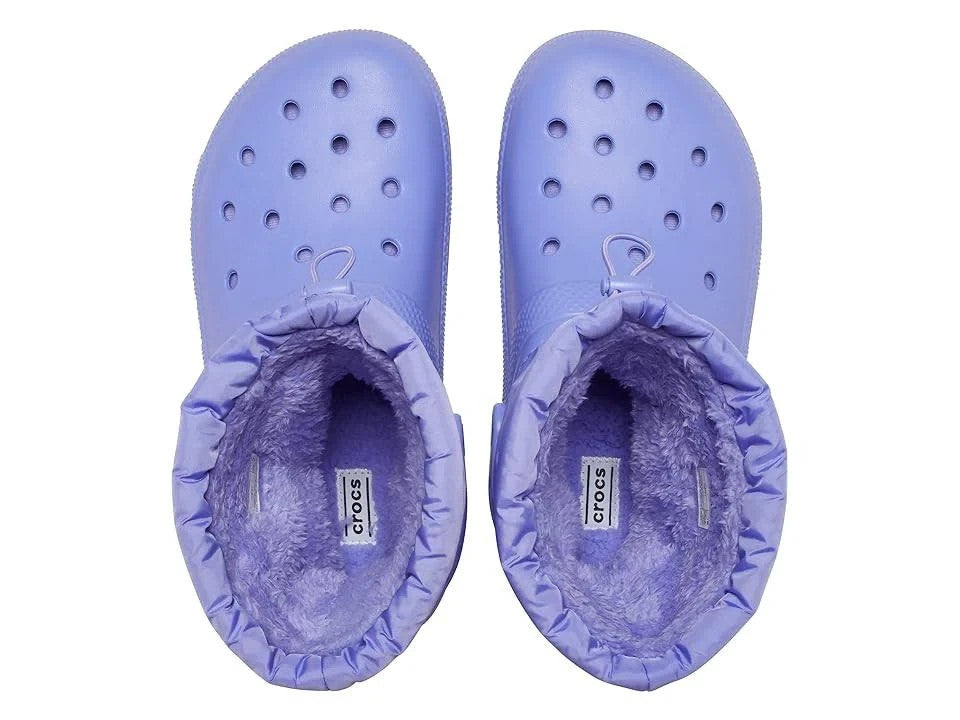 Crocs Unisex Classic Lined Neo Puff Boot  violet US nwt