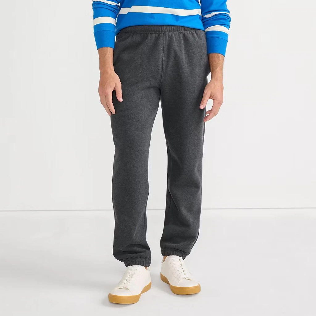 NEW Lands' End Serious Sweats Men's L (36-38) Dark Charcoal Sweatpants Jogger