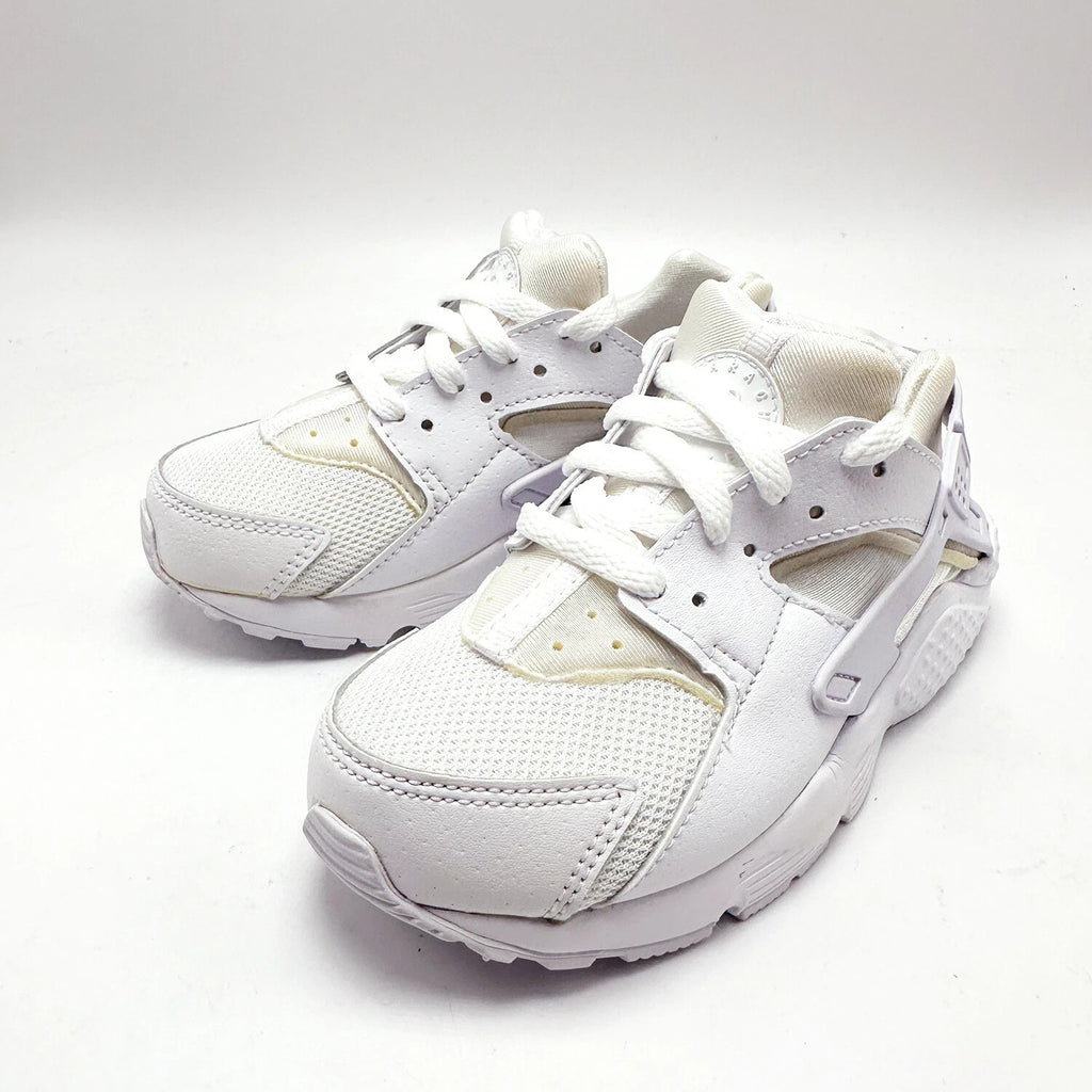 *NEW* PRE-SCHOOL Kids NIKE Air Huarache Run (PS) Triple White  (704949 110)