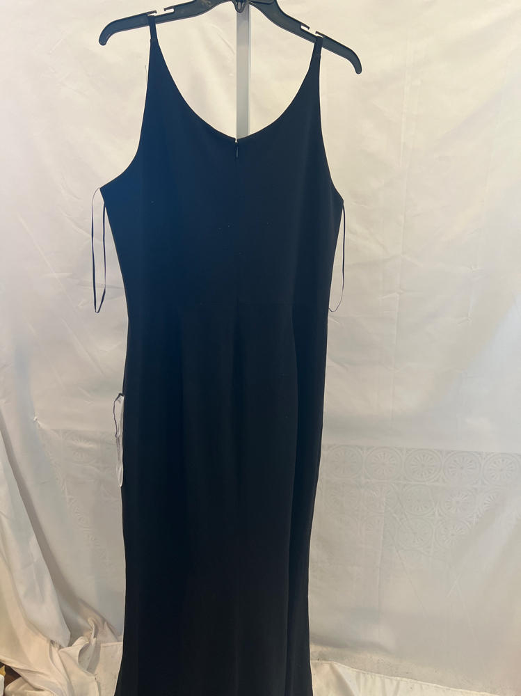 Dress the Population Iris Crepe Side Slit Gown, Black, XXL