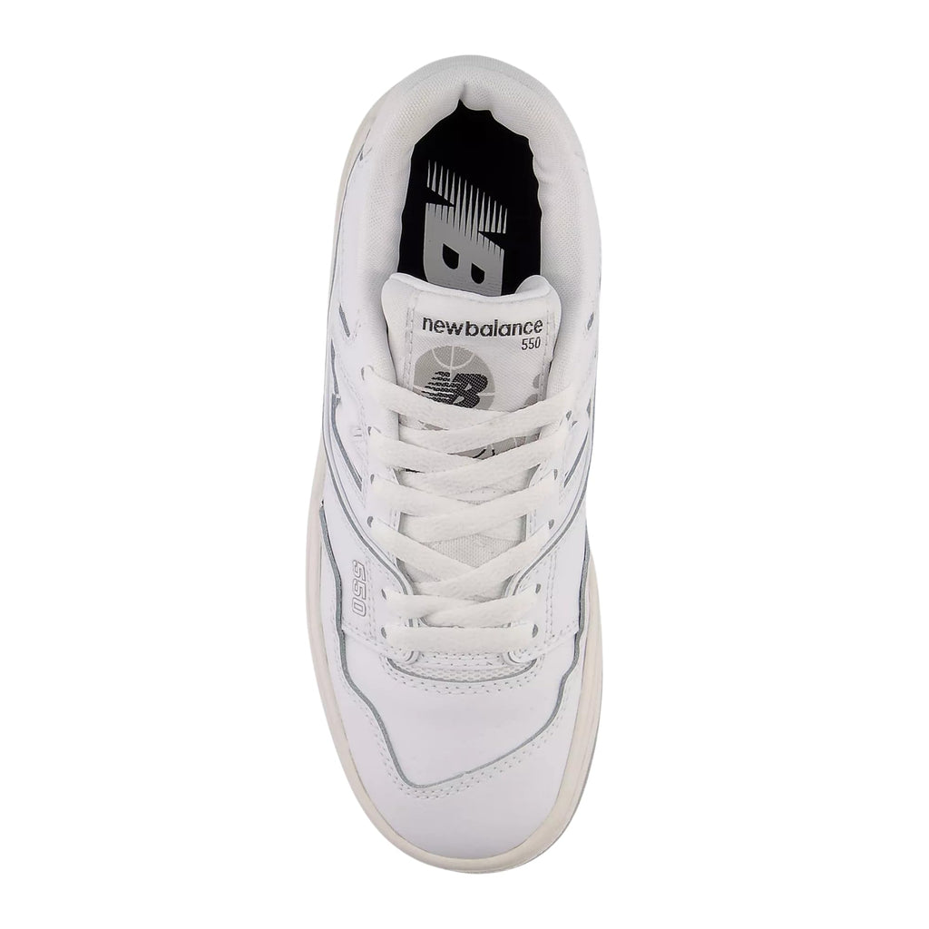 New Balance 550 GS Boys Shoes Size 7, Color: White/White boys