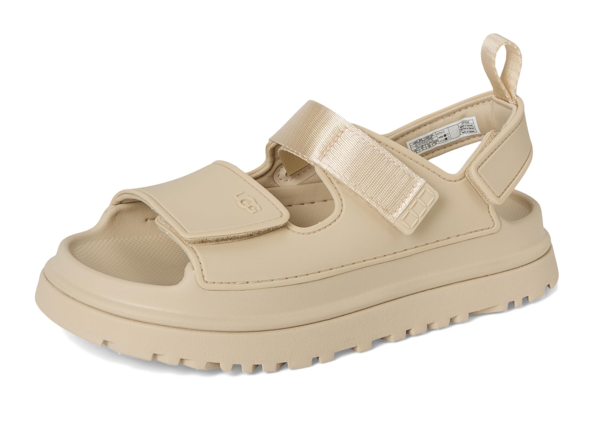 UGG Unisex-Child Goldenglow Sandal, Sea Salt,  Kid (fits women's 8)