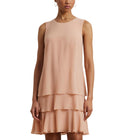 Lauren Ralph Lauren Women's Georgette Shift Dress, Sunrise Blush, 8