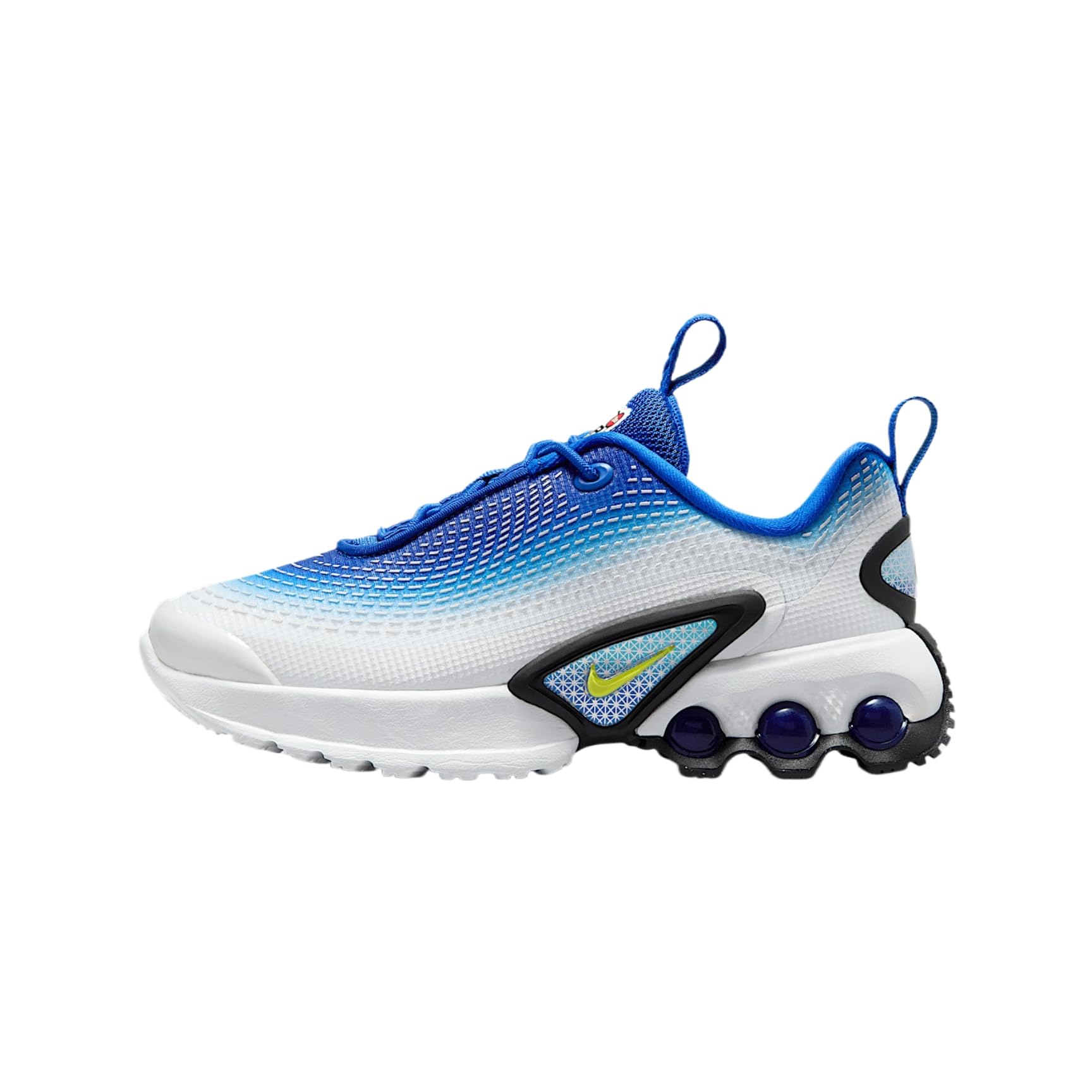 Nike Air Max Dn Little Kids' Shoes (FN4453-402, Racer Blue/Blue Fury/Black/Vibrant Yellow) Size 8c