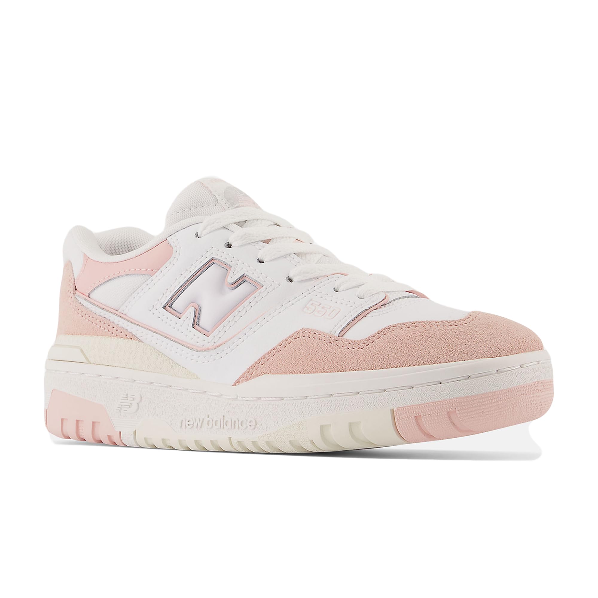 new balance 550 GS shoes medium kids white pink