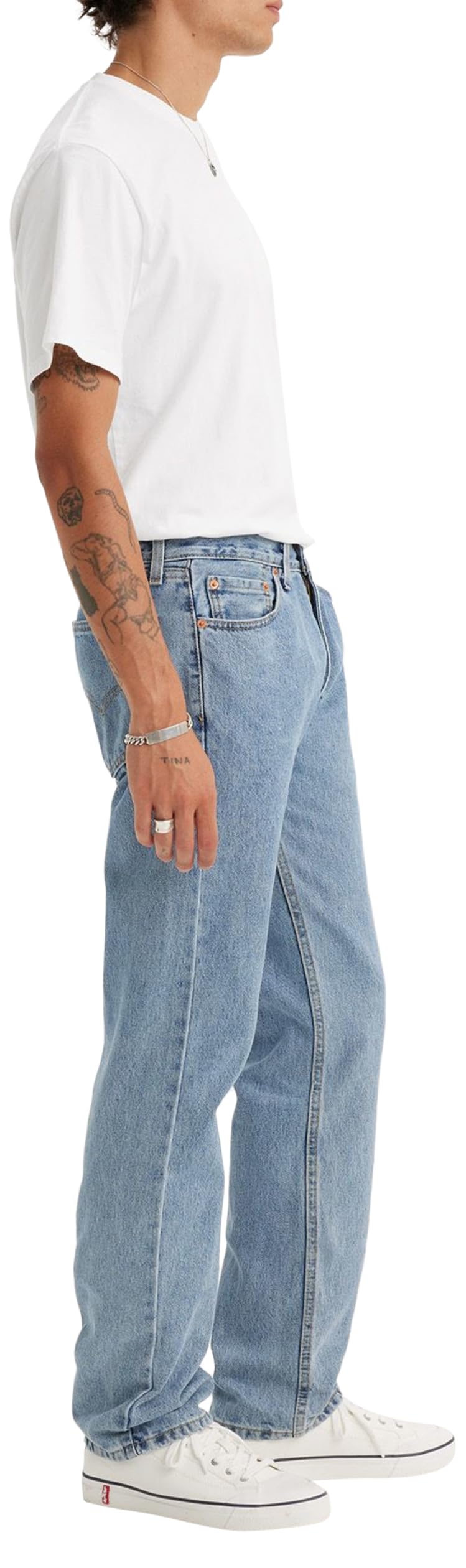 Levi's Men's 505 Regular Fit Jeans , Light Stonewash, new pants