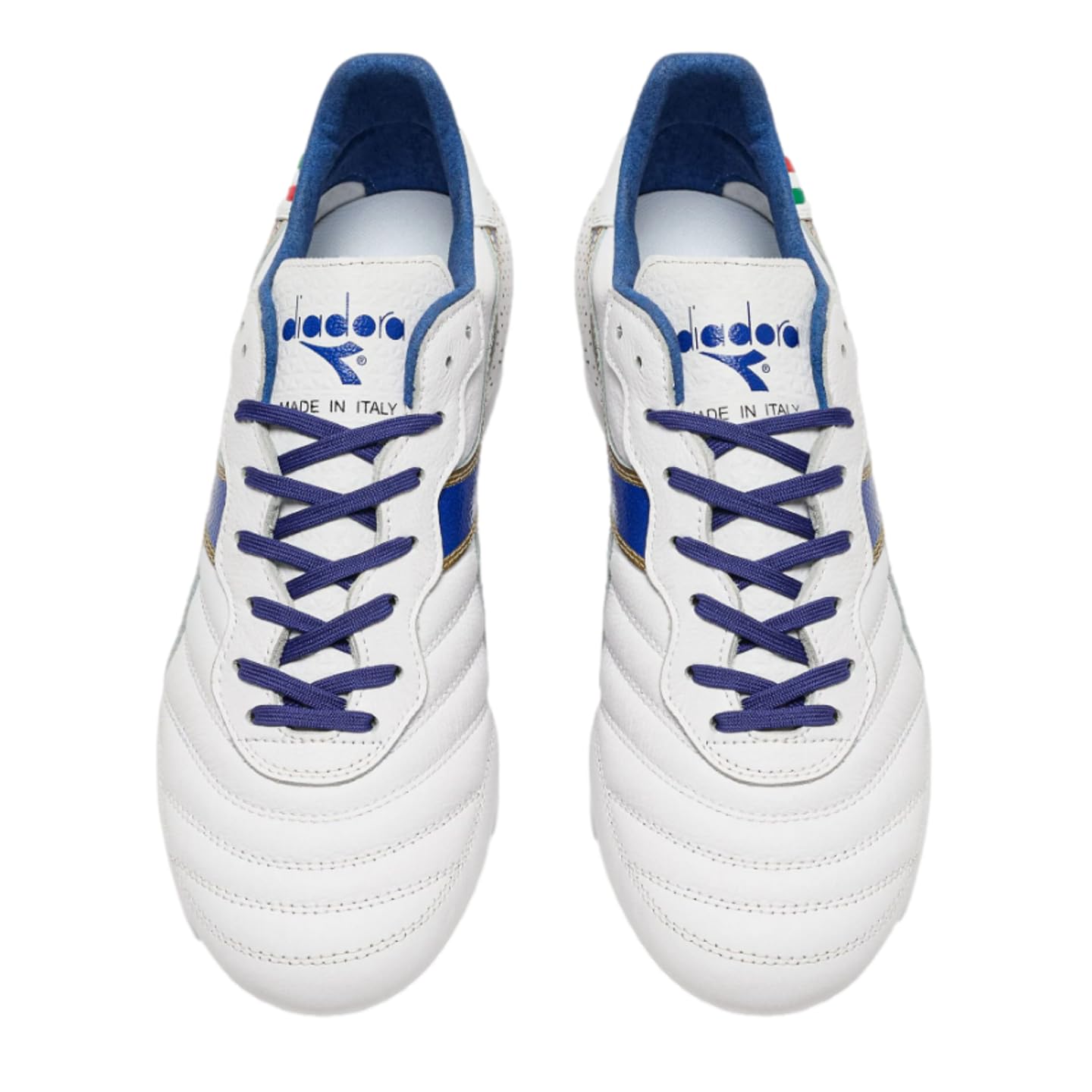 Diadora Mens Brasil Italy Og Gr Lt+ Mdpu Soccer Cleats - Blue, White - Size 9.5 M