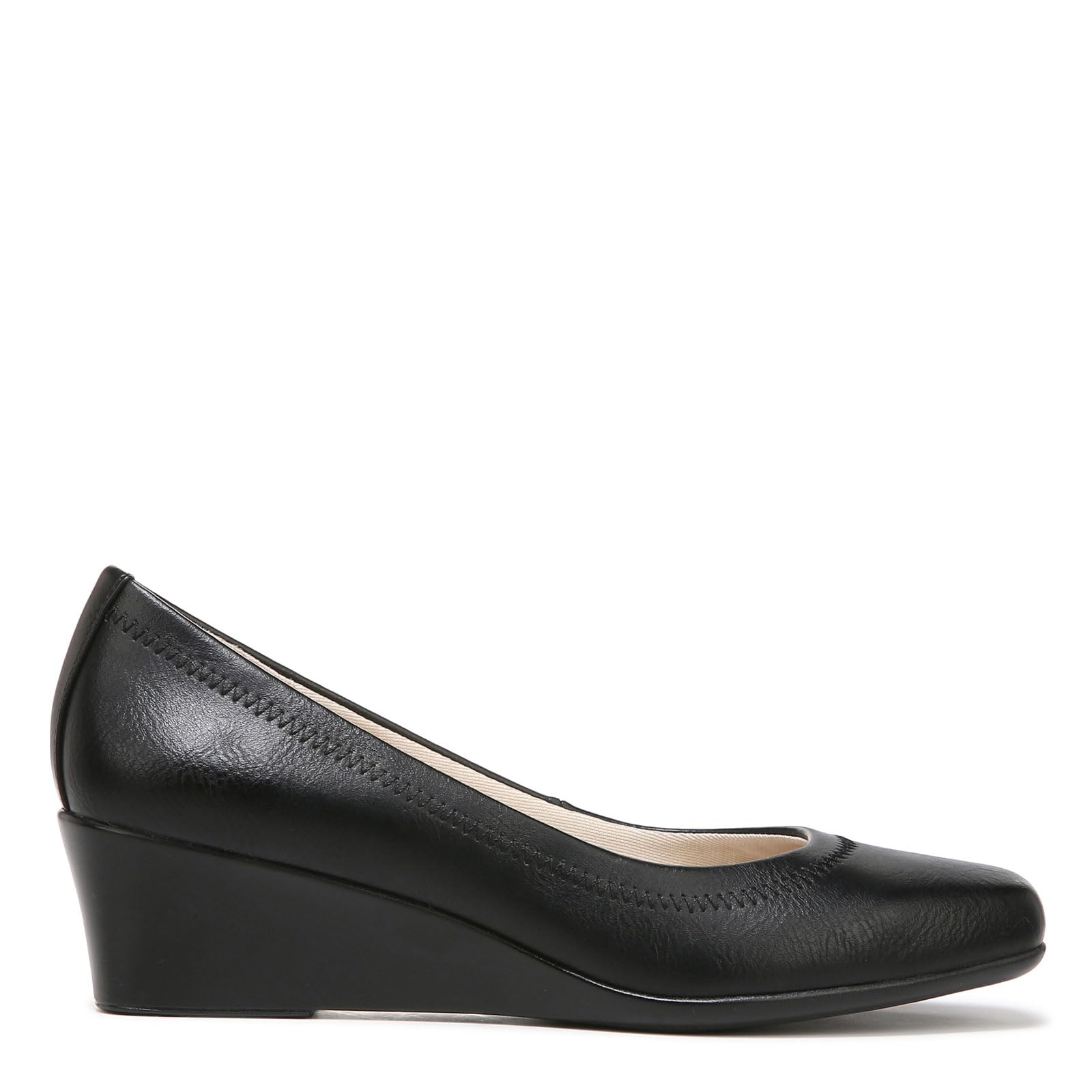 LifeStride Women's Groovy Wedge Pump, Black, 9.5 W US