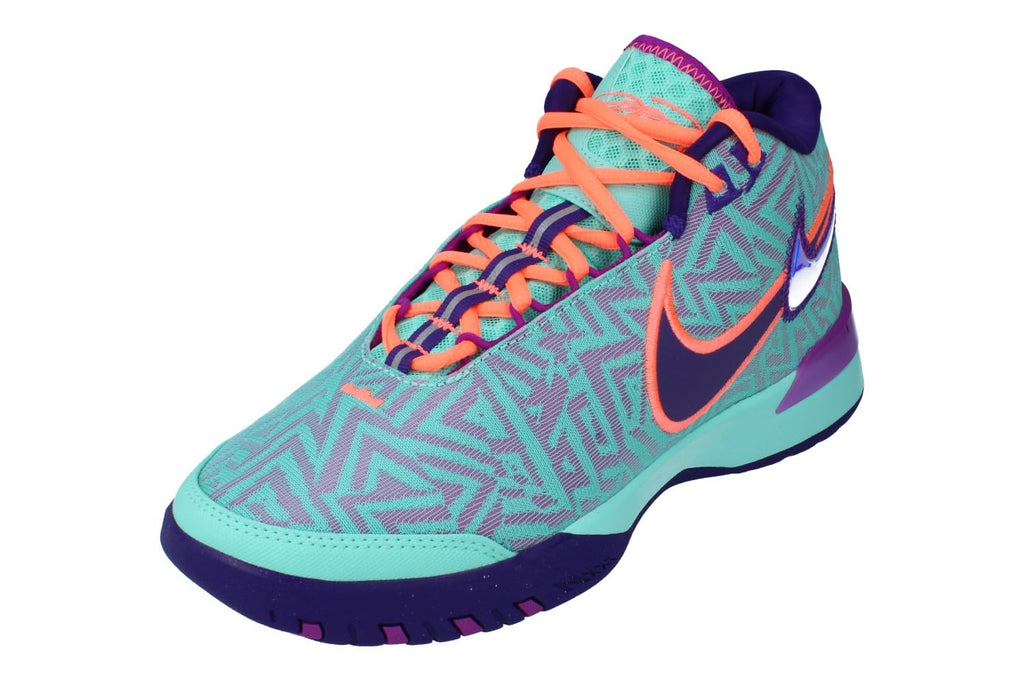 Nike Lbj Nxxt Genisus Mens Basketball Trainers HF0712 - Hyper Turquoise Vivid Purple 300