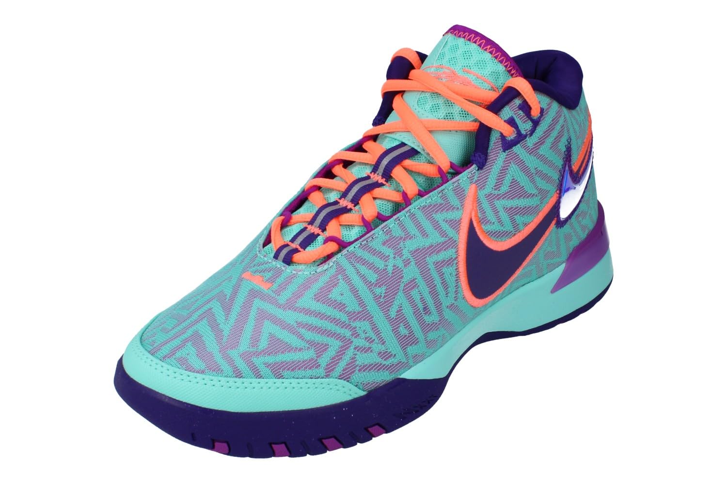 Nike Lbj Nxxt Genisus Mens Basketball Trainers HF0712 - Hyper Turquoise Vivid Purple 300