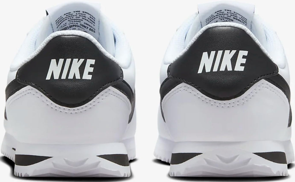 Nike Cortez Big Kids' Shoes (DM0950-108, White/Black) Size 4