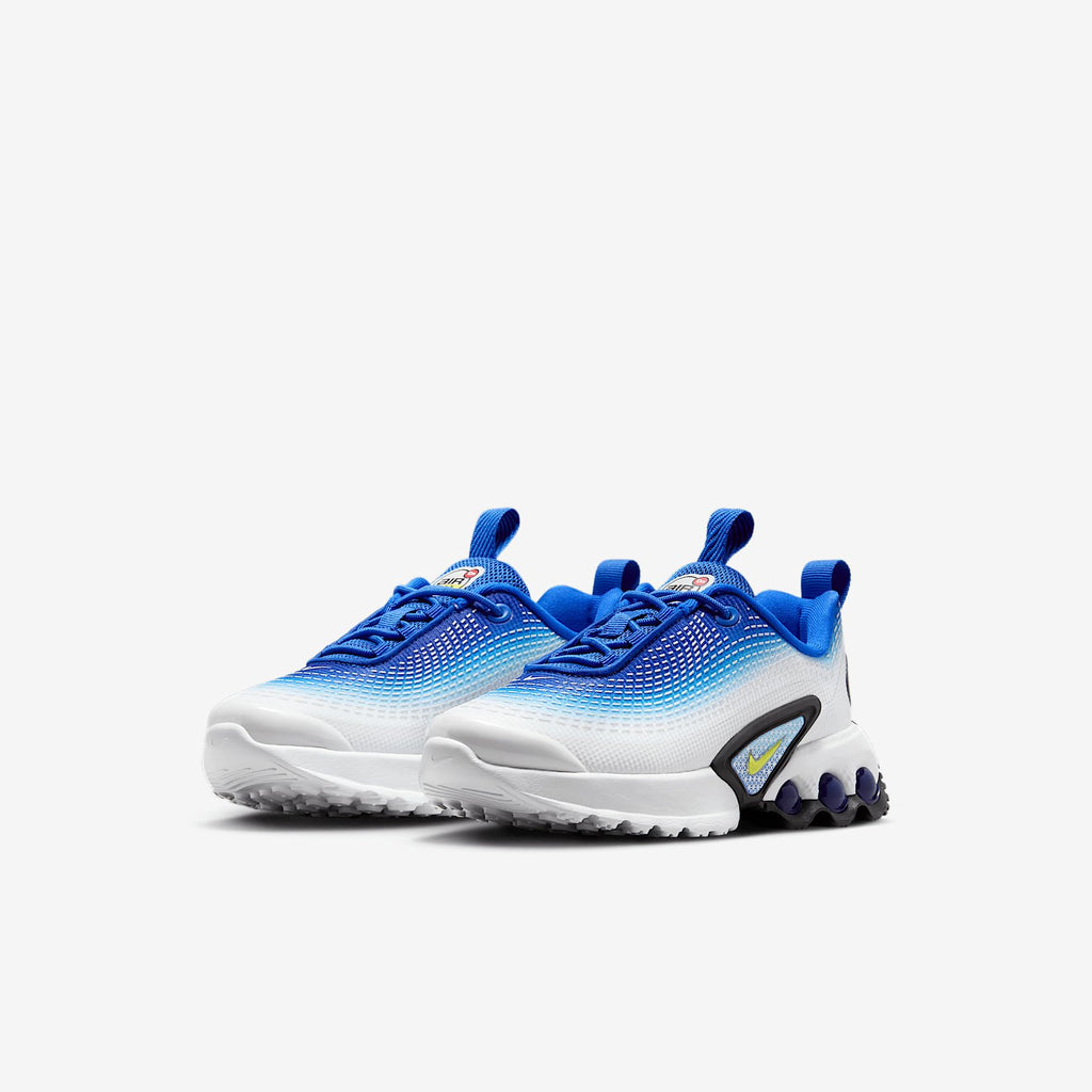 Nike Air Max Dn Little Kids' Shoes (FN4453-402, Racer Blue/Blue Fury/Black/Vibrant Yellow) Size 8c