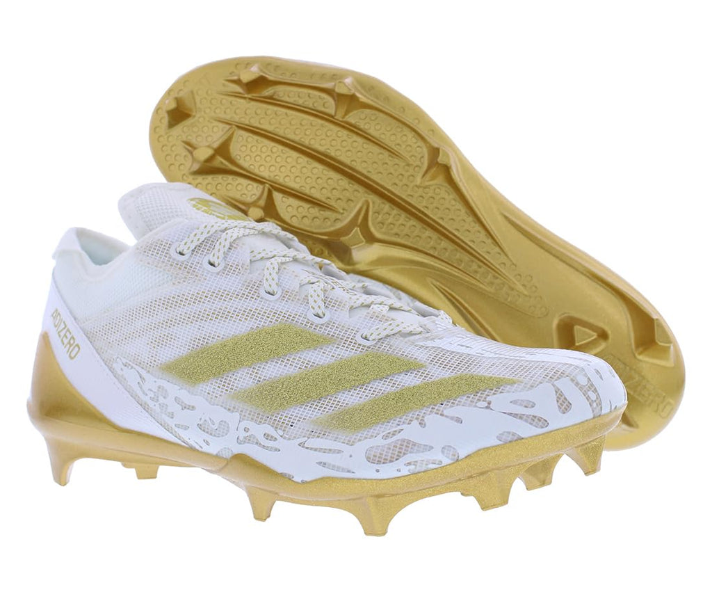 adidas Adizero Electric Mens Shoes Size 5.5, Color: Cloud White/Gold Metallic/Cloud White