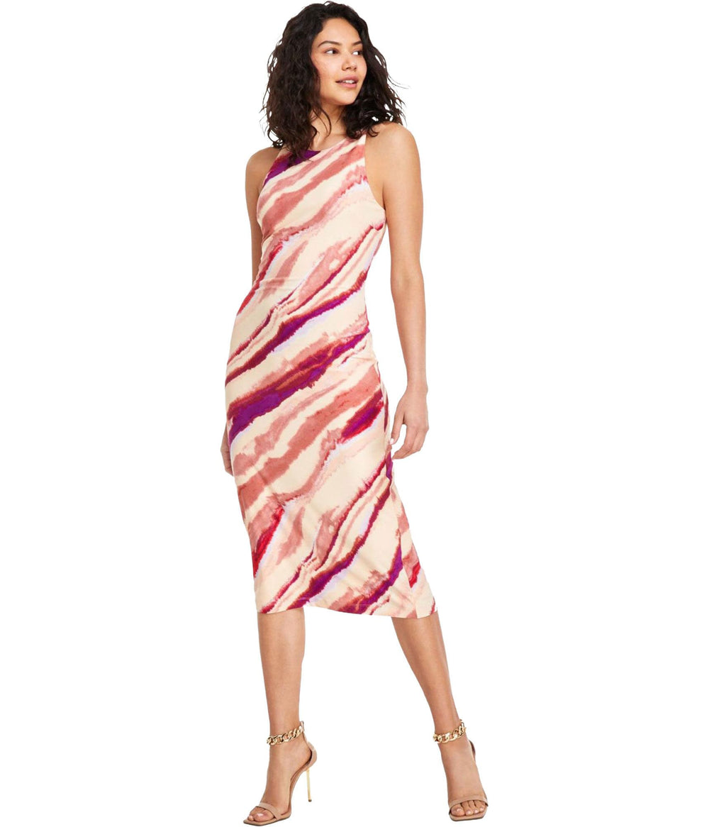 Rachel Roy Womens Printed Midi Dress, Multicoloured, Large, m, xl, s