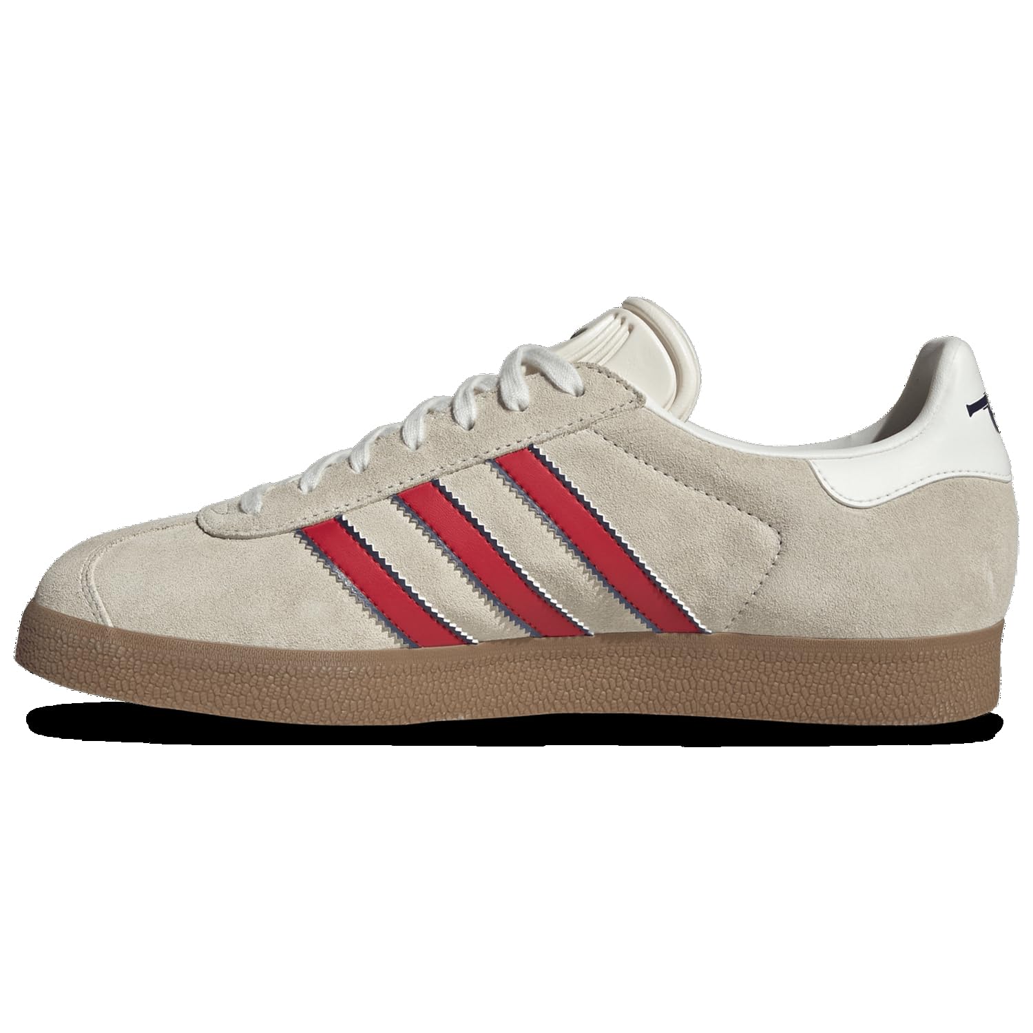 adidas Gazelle Arsenal - Men's (JS3042, Off White/Night Sky/Better Scarlet)