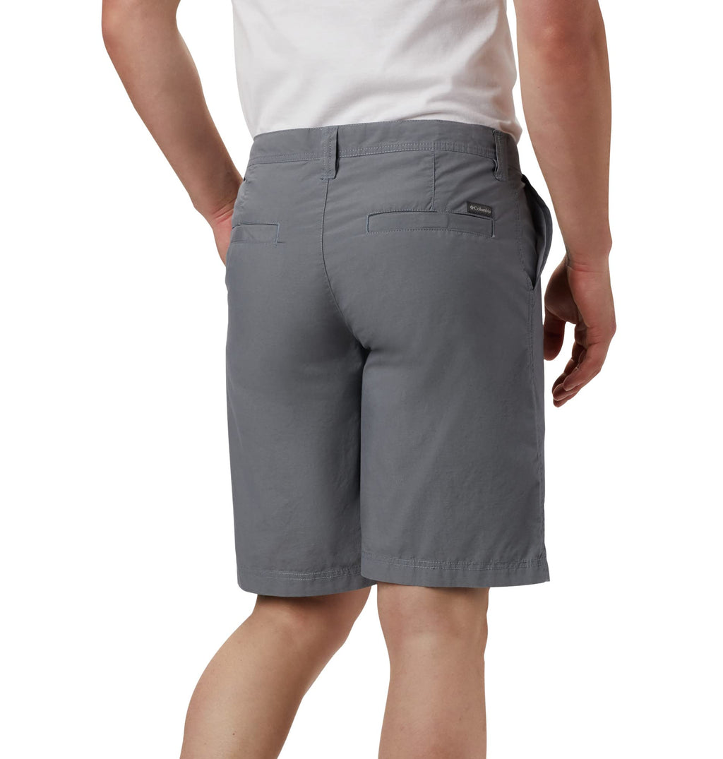 Columbia Men's Standard Washed Out Short, Grey Ash, 40W x 10L