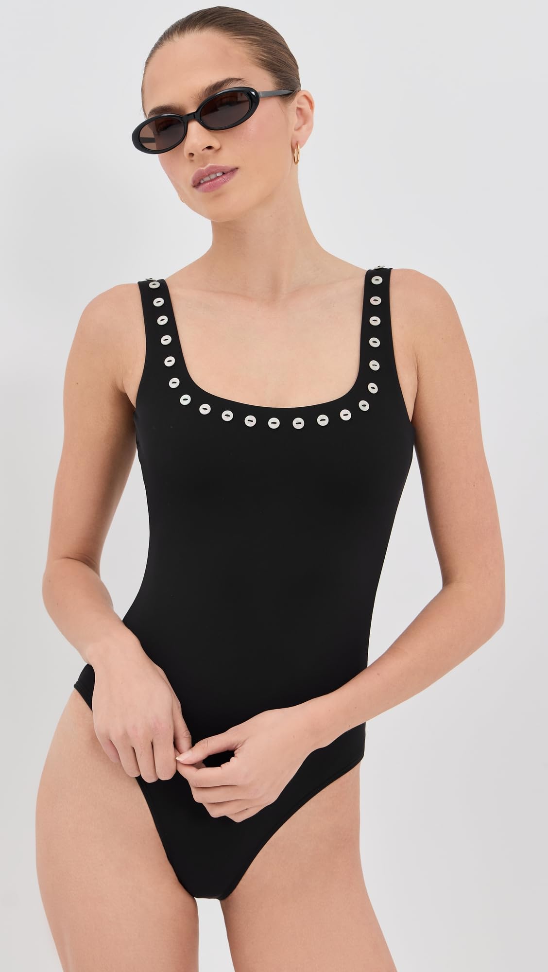 STAUD Women's Lea One Piece, Black, XL