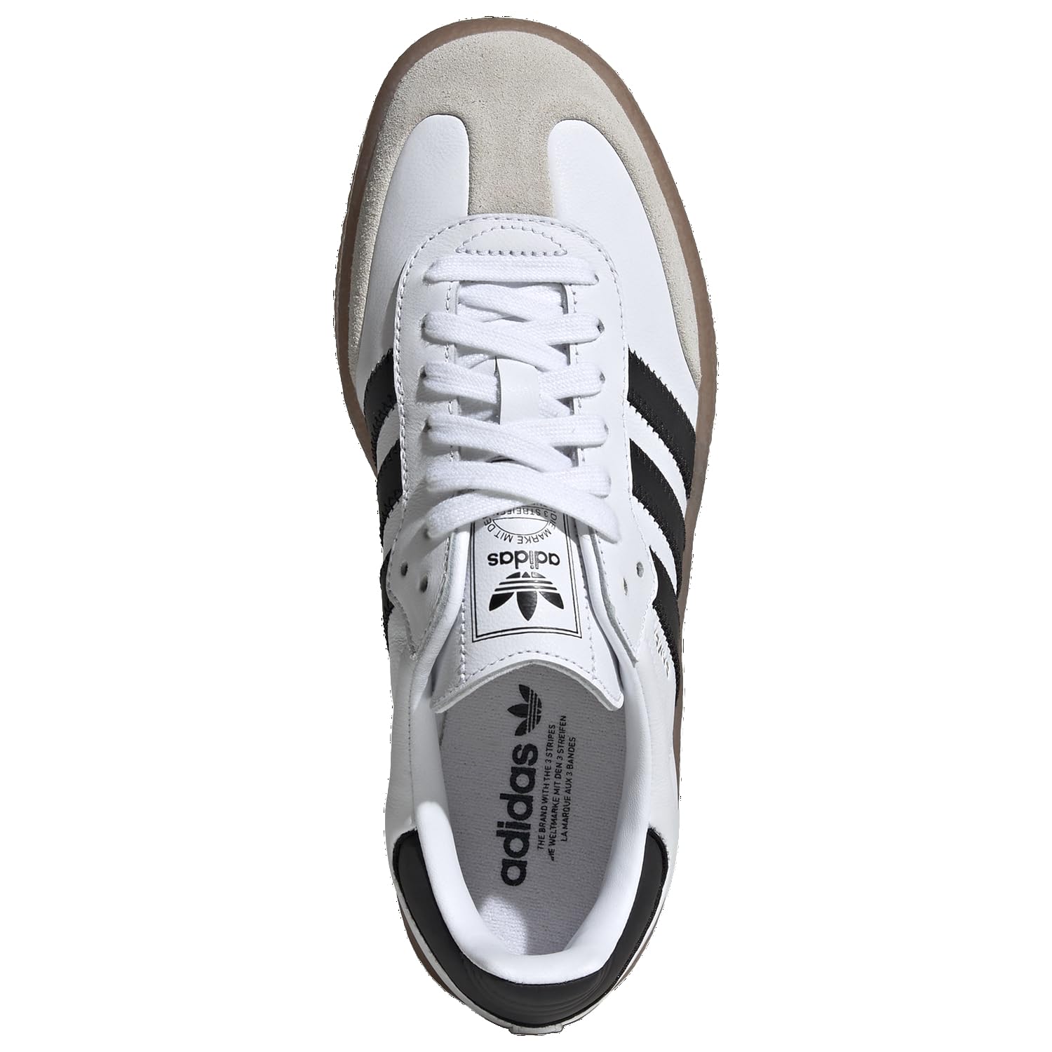 adidas Sambae WMNS Sneakers, Cloud White/Core Black/Gold Metallic