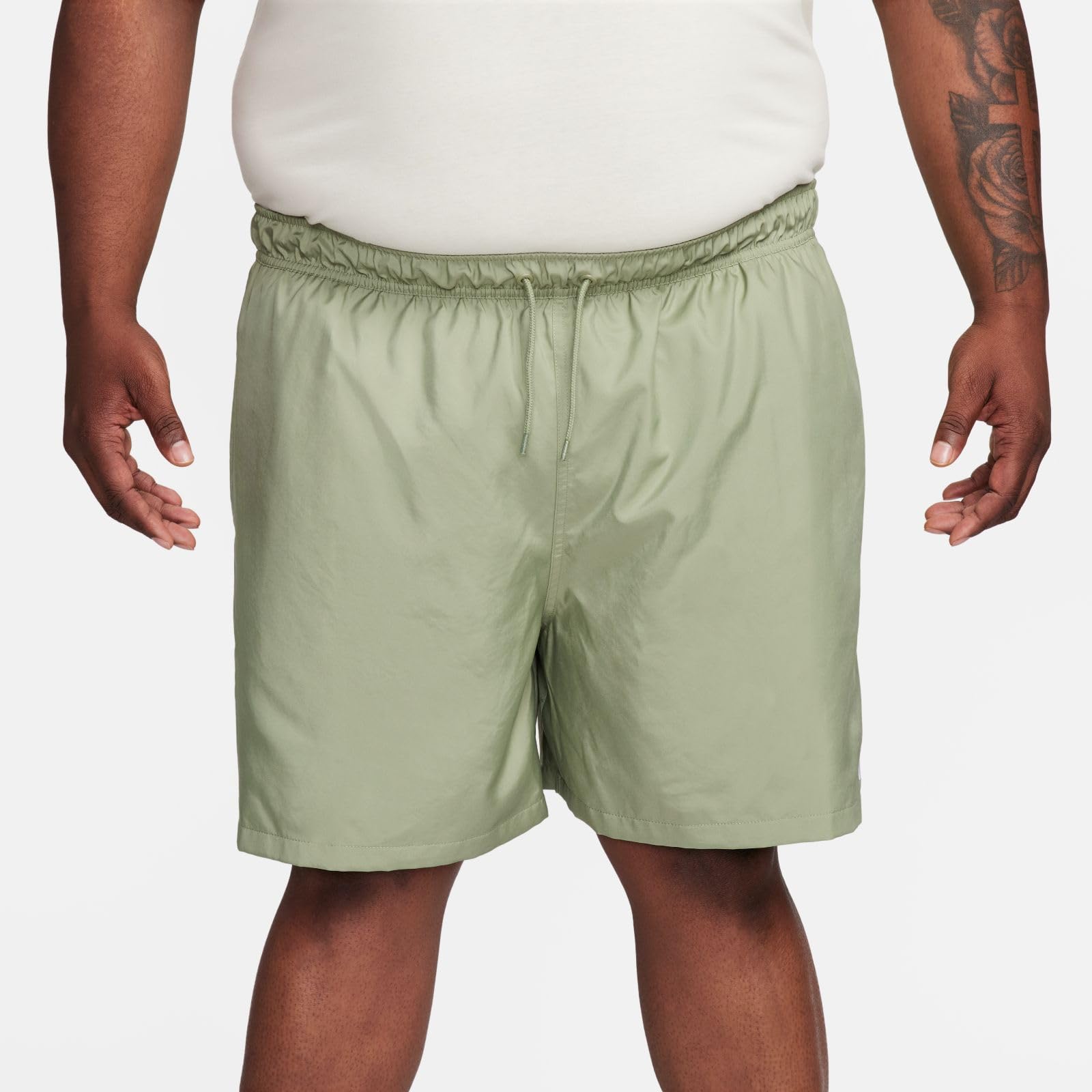 Nike Club Woven Flow Men's Shorts in Oil Green/White
