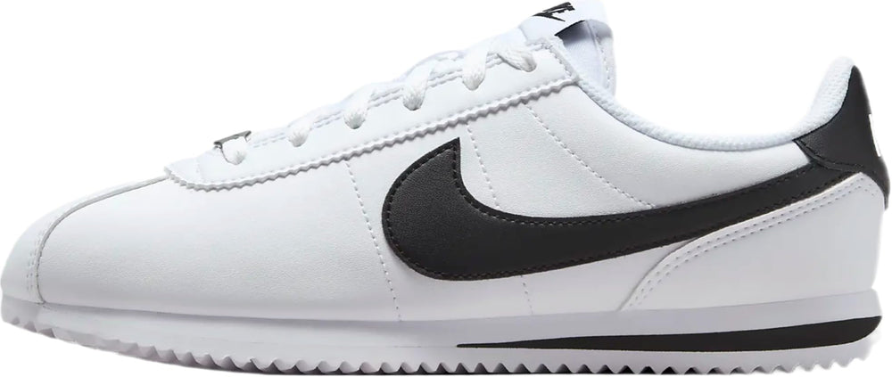 Nike Cortez Big Kids' Shoes (DM0950-108, White/Black) Size 4