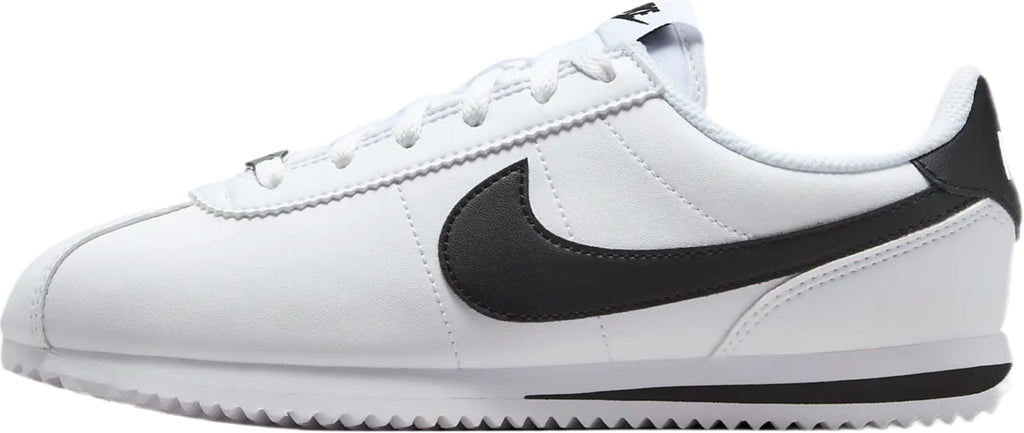 Nike Cortez Big Kids' Shoes (DM0950-108, White/Black) Size 4