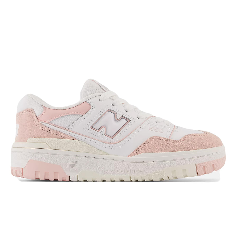 new balance 550 GS shoes medium kids white pink