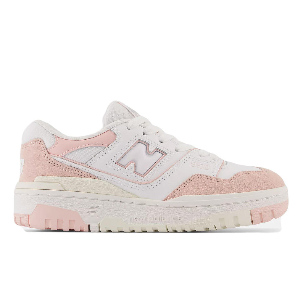 new balance 550 GS shoes medium kids white pink