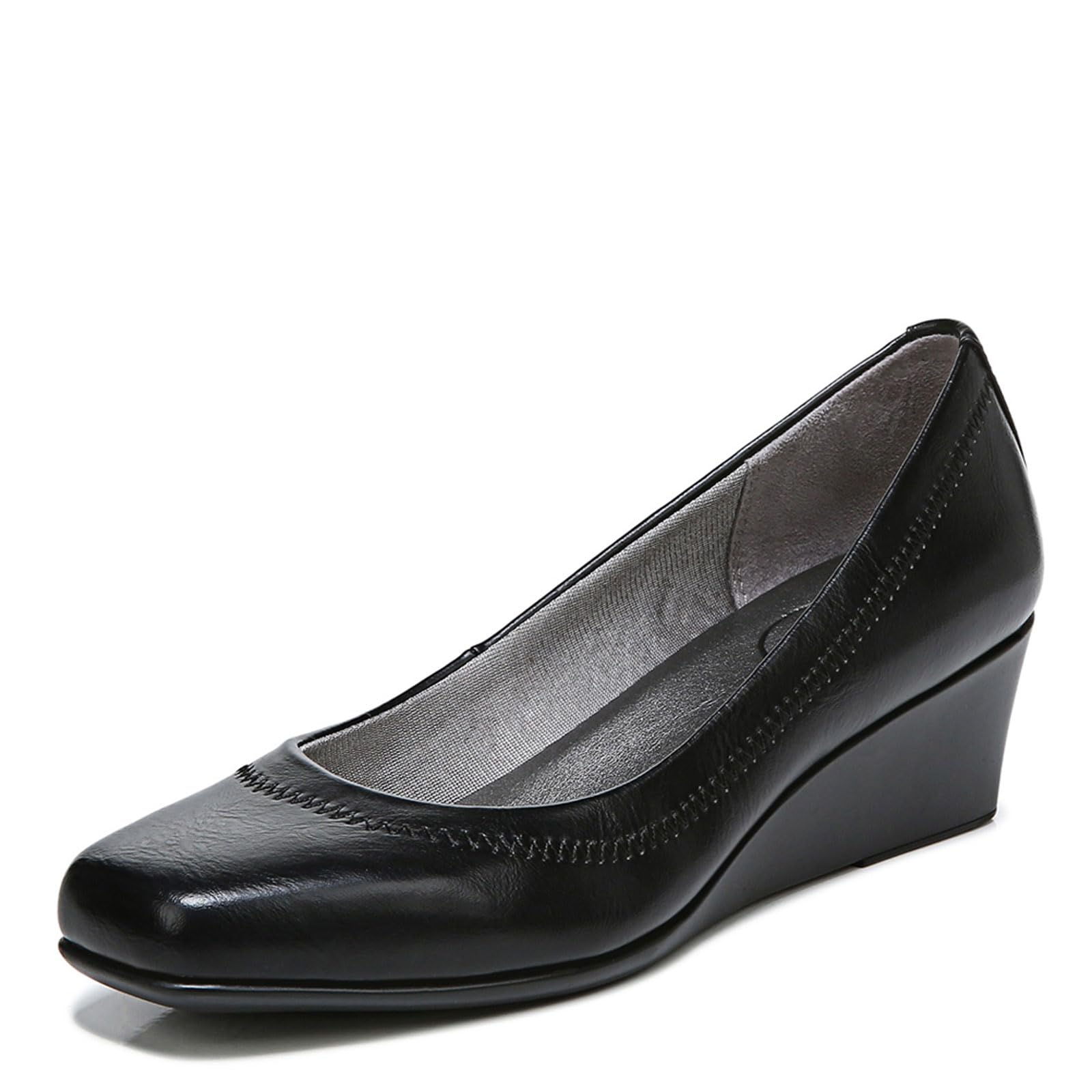 LifeStride Women's Groovy Wedge Pump, Black, 9.5 W US