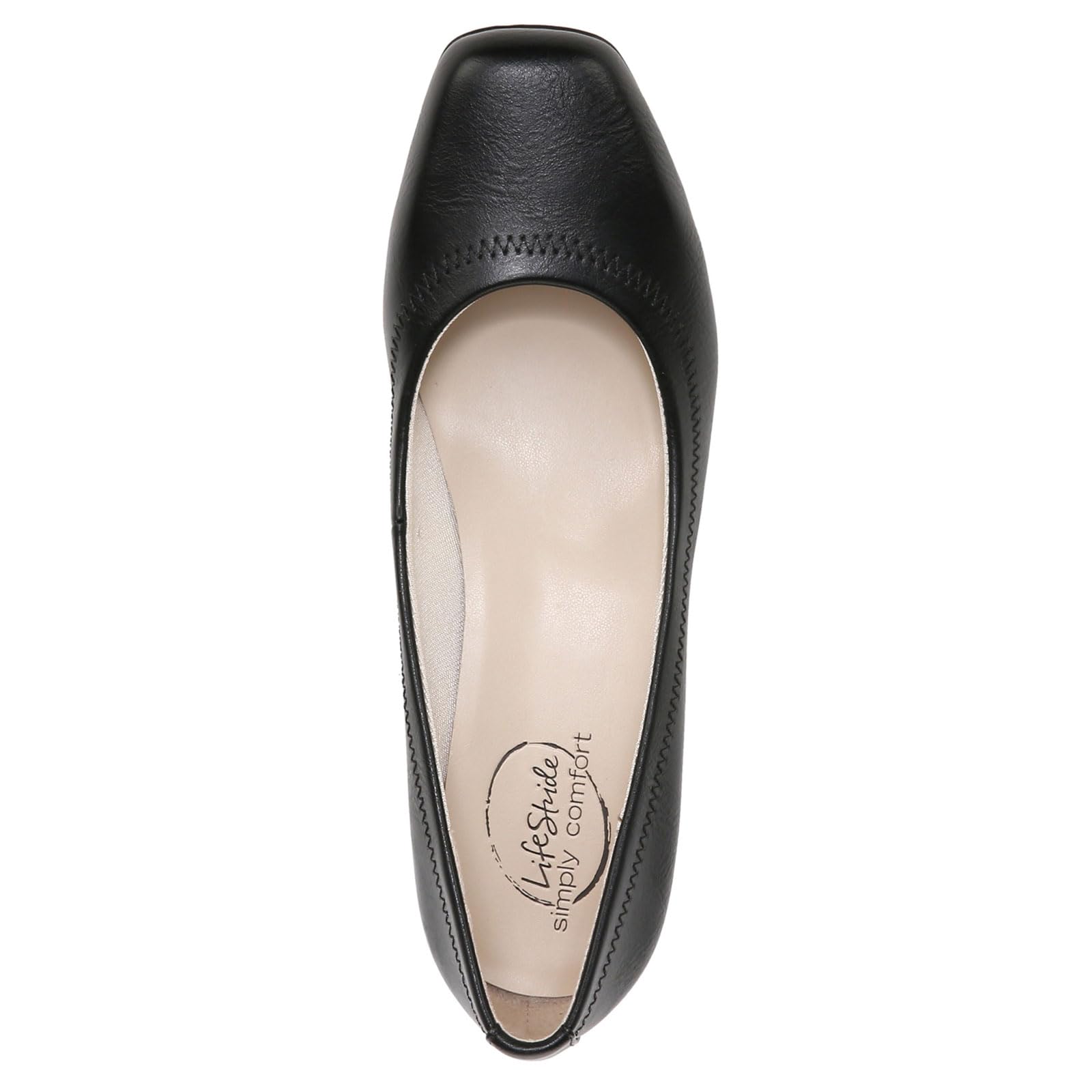 LifeStride Women's Groovy Wedge Pump, Black, 9.5 W US
