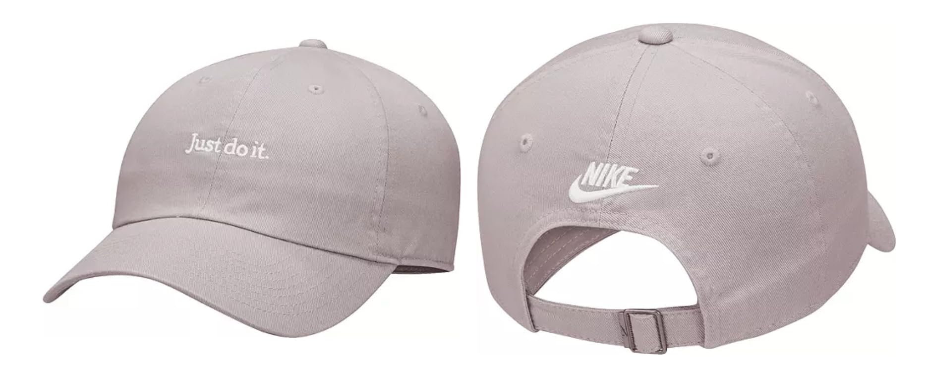 Nike Adult Club Unstructured Just Do It Cotton Cap Unisex Mens or Womens (US, Alpha, Large, X-Large, Platinum Violet 019)