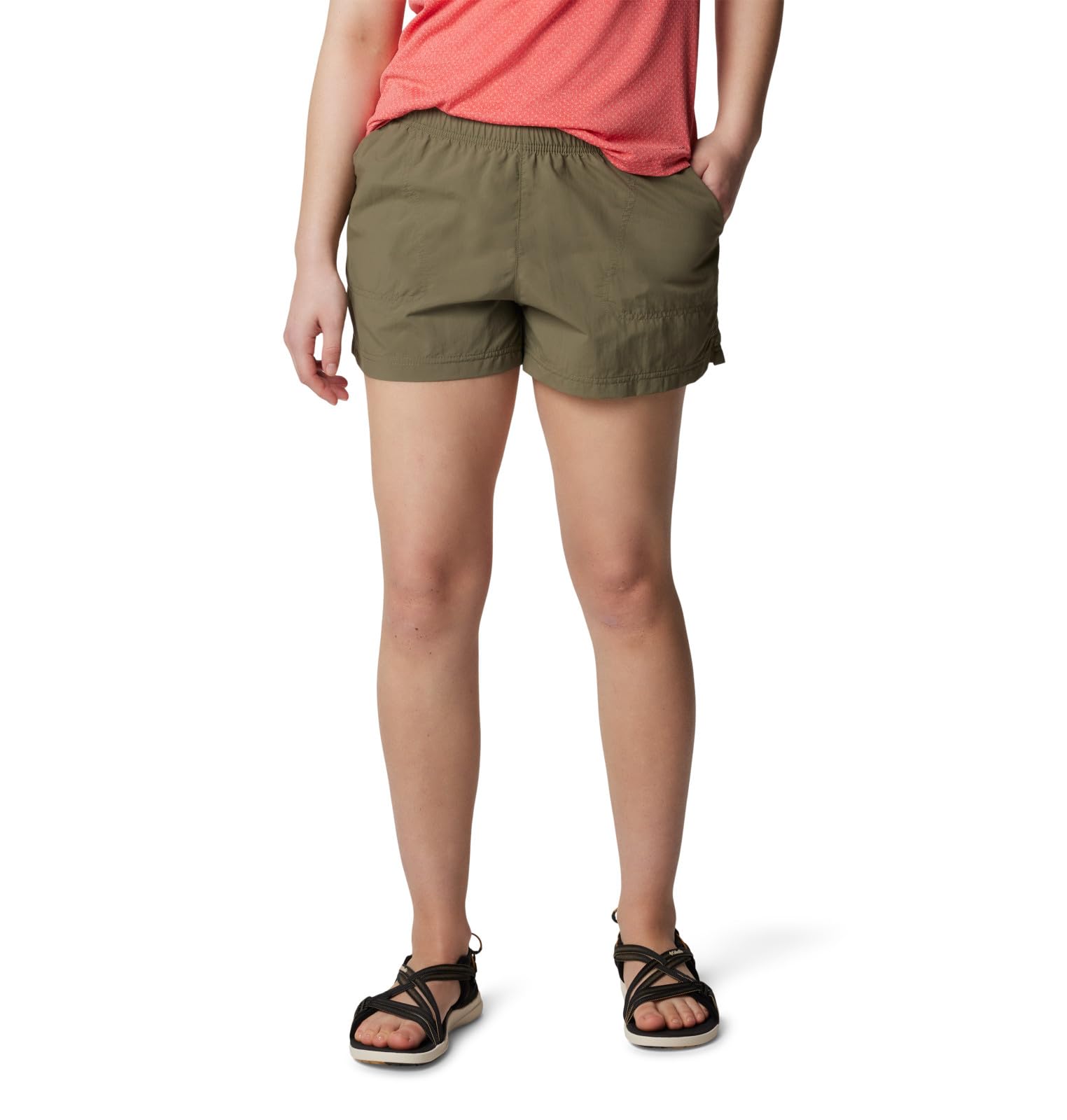 Columbia Women's Sandy River Short, Stone Green