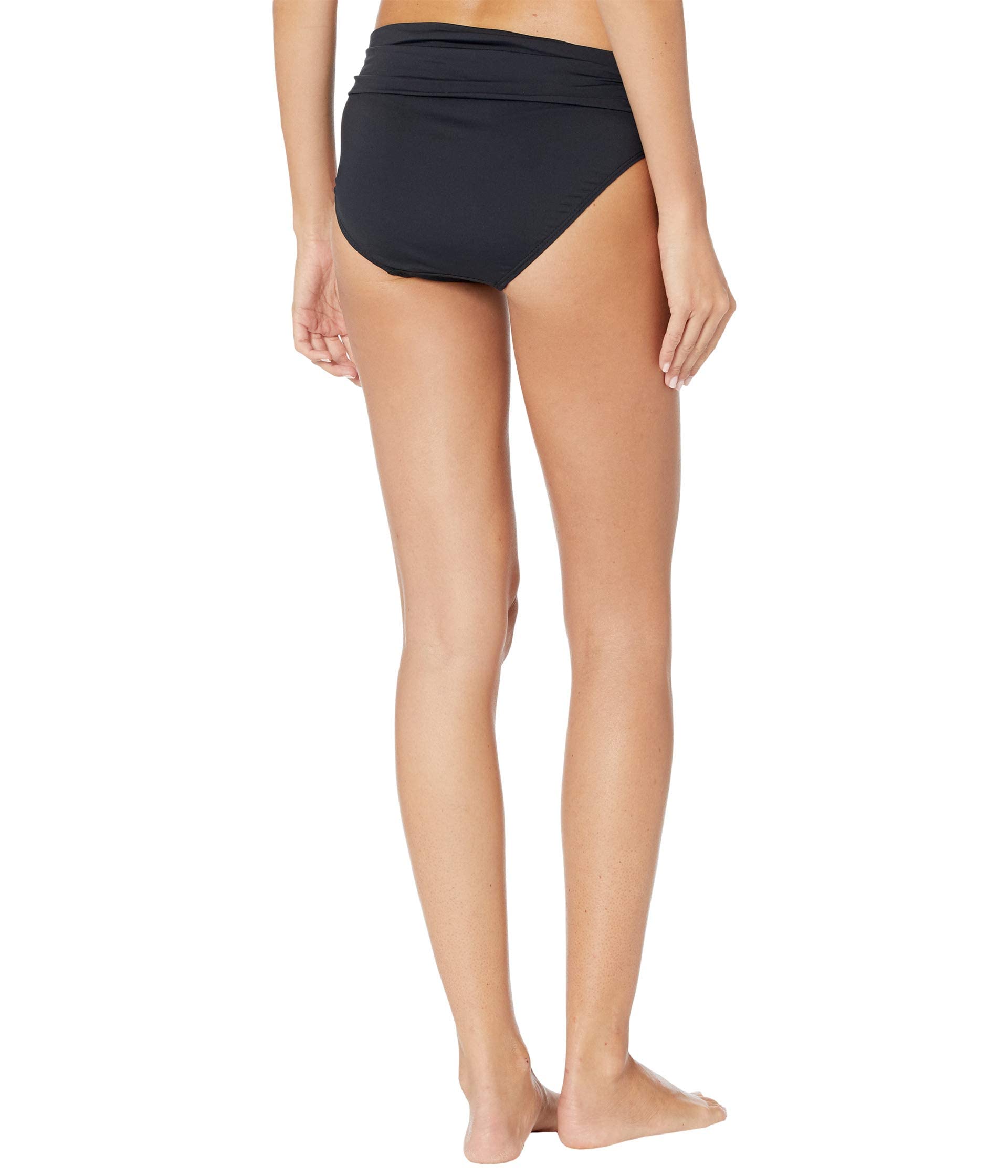 Lauren Ralph Lauren Beach Club Solids Wider Shirred Banded Hipster Black 4