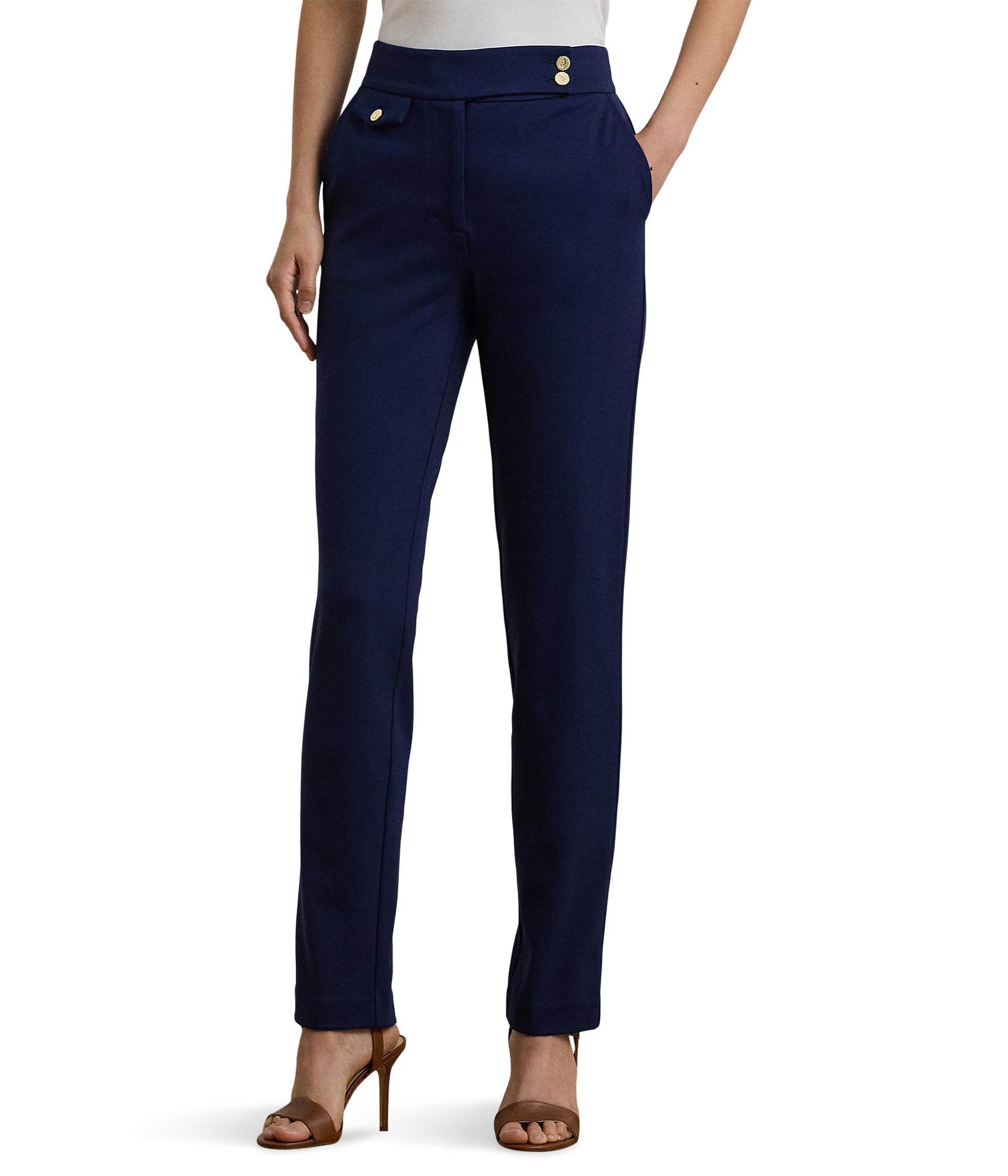 Lauren Ralph Lauren, Women's, Ponte Ankle Pants, Refined Navy new