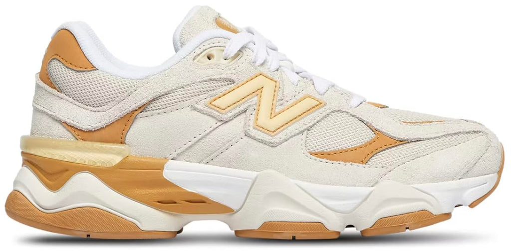 New Balance 9060 Big Kids Shoes (Sea Salt Tan Yellow, )