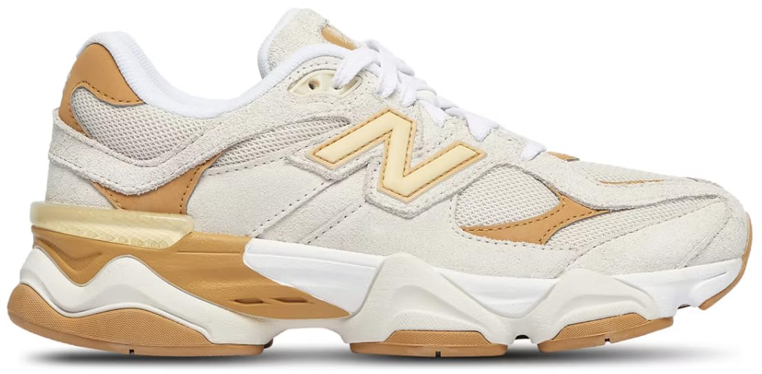 New Balance 9060 Big Kids Shoes (Sea Salt Tan Yellow, )