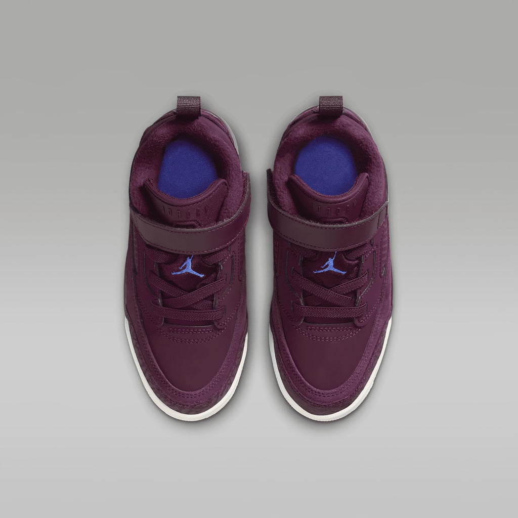 Jordan Spizike Low Little Kids' Shoes (Bordeaux/Sail/Hyper Royal)  toddler kids