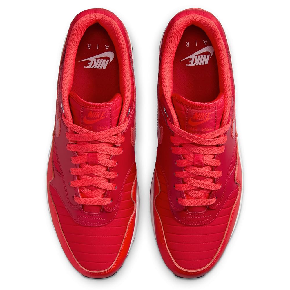 Nike Air Max 1 Men's Shoes (HQ3607-687, Gym Red/University Red/Light Crimson/Sail)