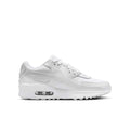 Nike Air Max 90 Big Kids' Shoes (HF6358-102, White/Metallic Silver/White/White) Size 7