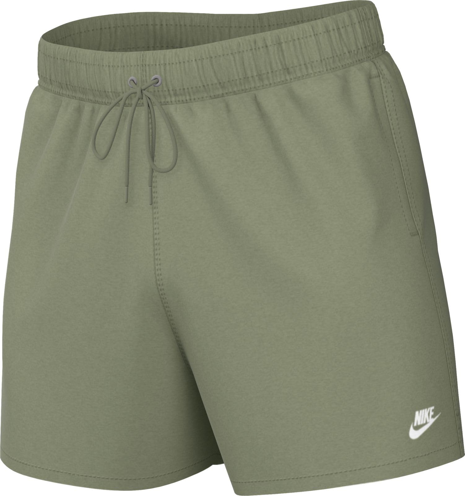 Nike Club Woven Flow Men's Shorts in Oil Green/White