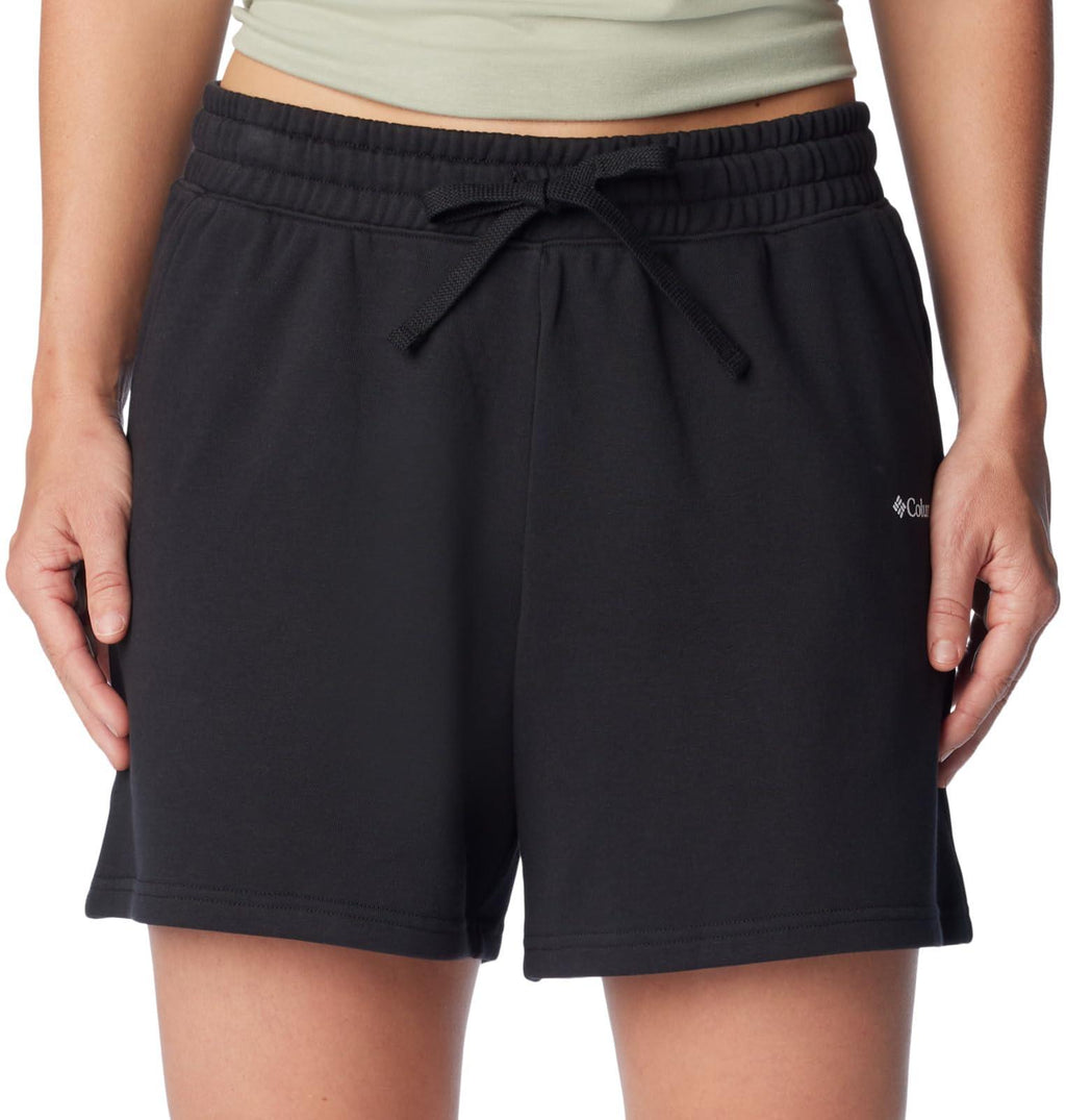 Columbia Women's Trek French Terry Short, Fig, pink, green, black new