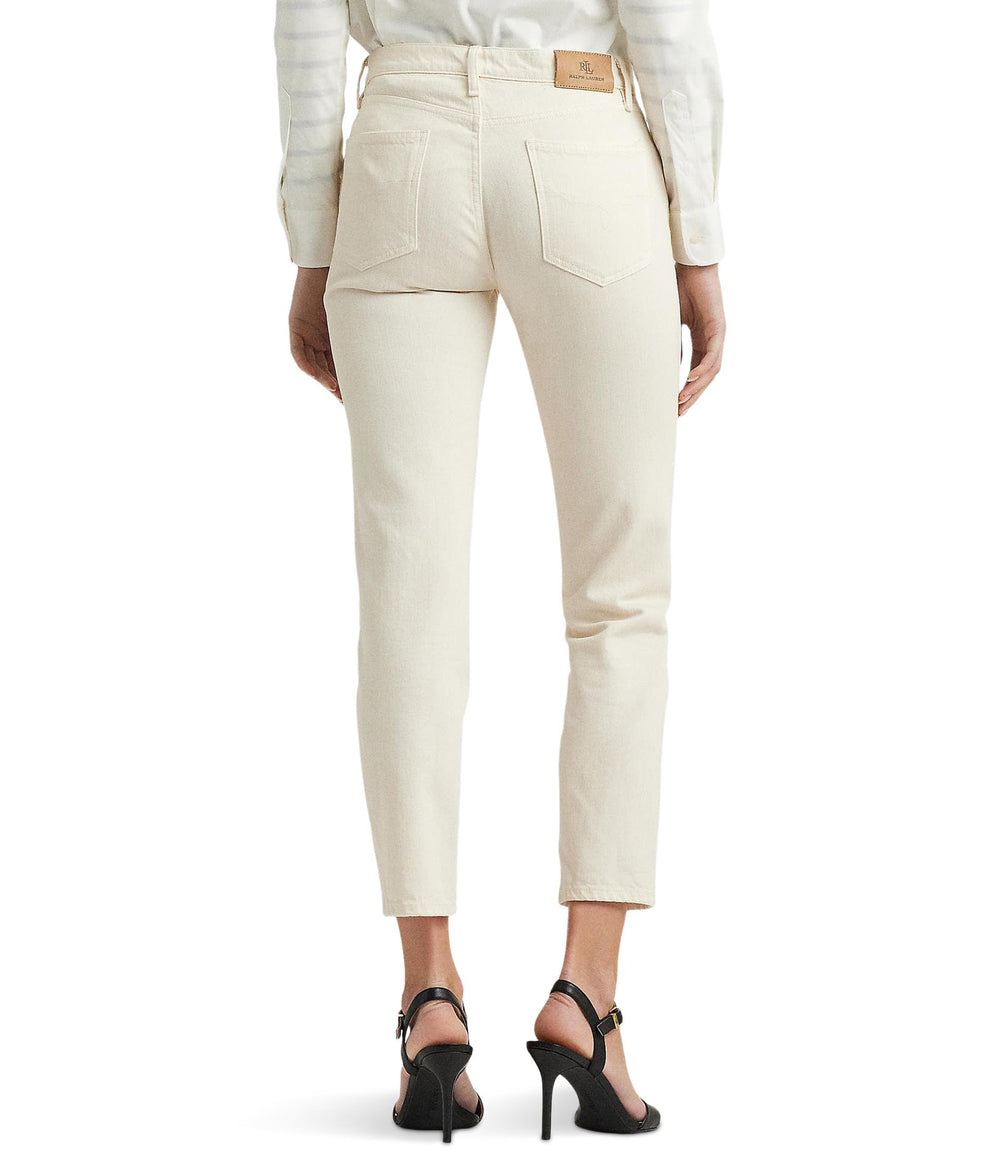 Lauren Ralph Lauren Relaxed Tapered Ankle Jeans Mascarpone Cream Wash 16 28